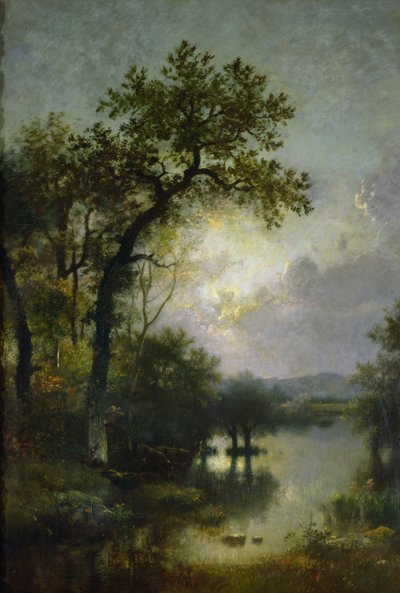 Ochtend, c.1865 door Jules Dupré